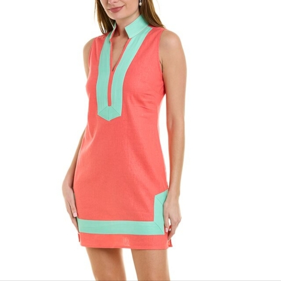 Sail To Sable Linen Shift Dress - Picture 1 of 5